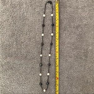 Disney 925 Freshwater Pearl Station Necklace 28”